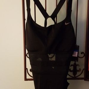 Nike one piece black bathing suit